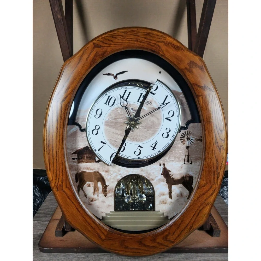 Rhythm Clocks Joyful Prairie Magic Motion Clock - Picture 9 of 15